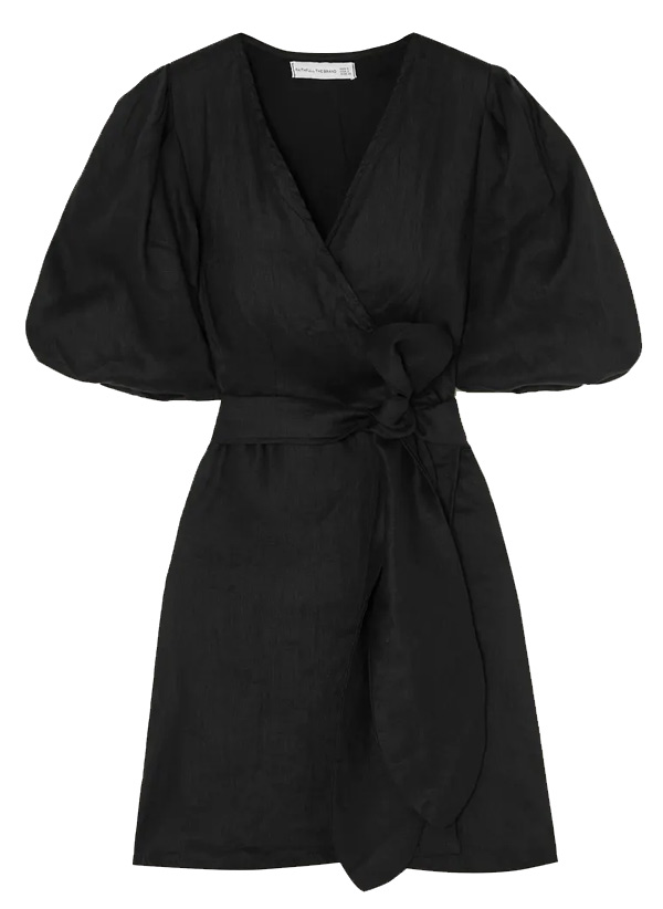 NET SUSTAIN Godiva linen mini wrap dress – Faithfull The Brand